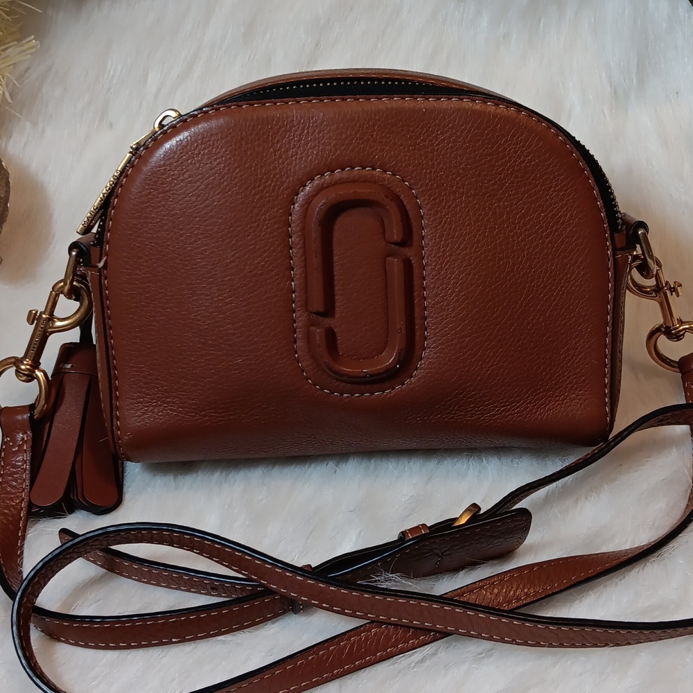 Marc Jacob Shutter Crossbody Rust Brown